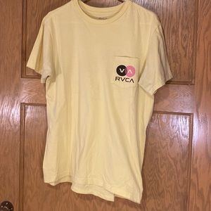 RVCA Light Pale Yellow Tshirt